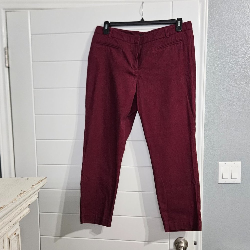 Larry Levine Women's Size 14 Stretch Slim Leg Ankle Pants